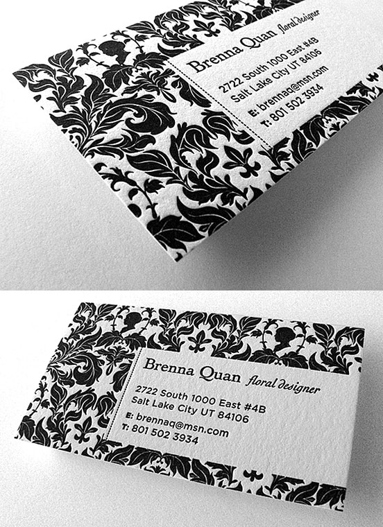 Beautiful Floral Business Cards