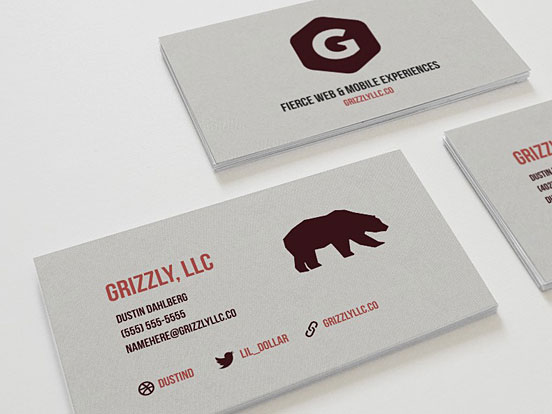 Grizzly Business Cards