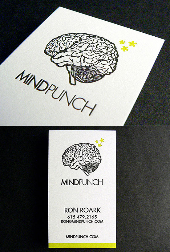 Quirky Letterpress Business Card