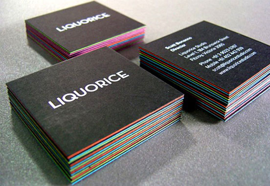 Thick Triplexed Business Cards