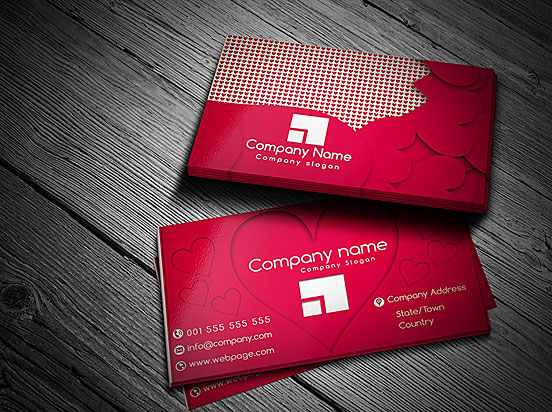 Valentine’s Day Business Card