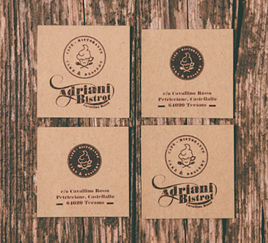 Adriani Bistrot Business Cards