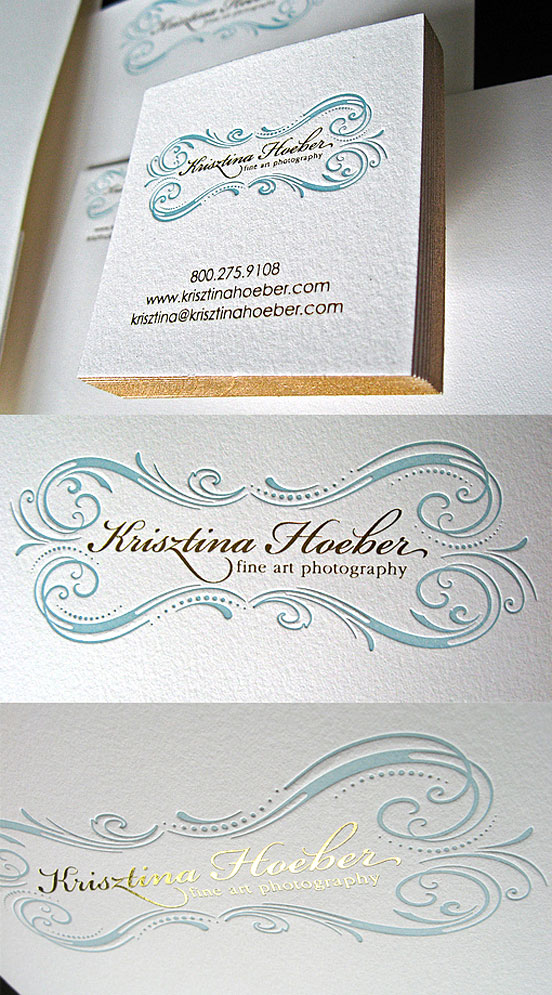 Classically Styled Foil Business Cards