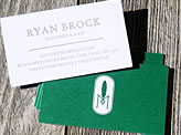 Die Cut Feather Bookmark Business Card