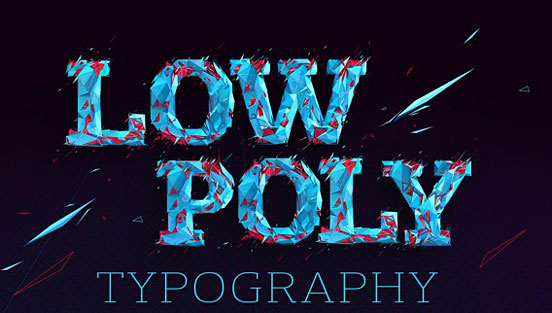 Low Poly Typography