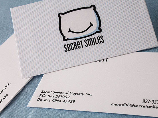 Secret Smiles Business Cards