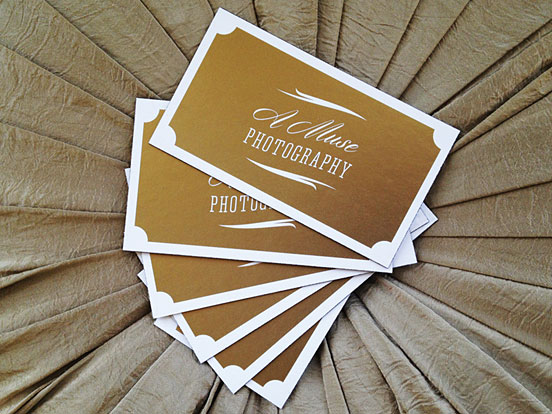 A Muse Photography Business Card