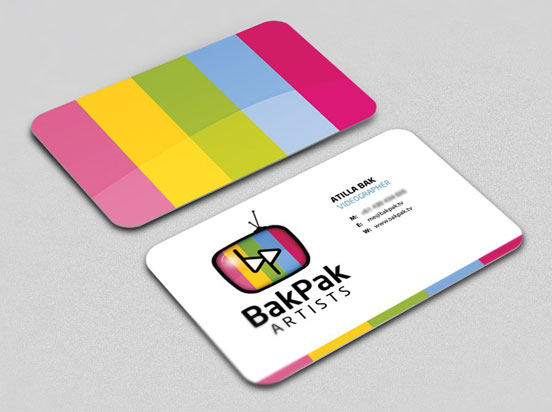 BakPak Artists Business Cards