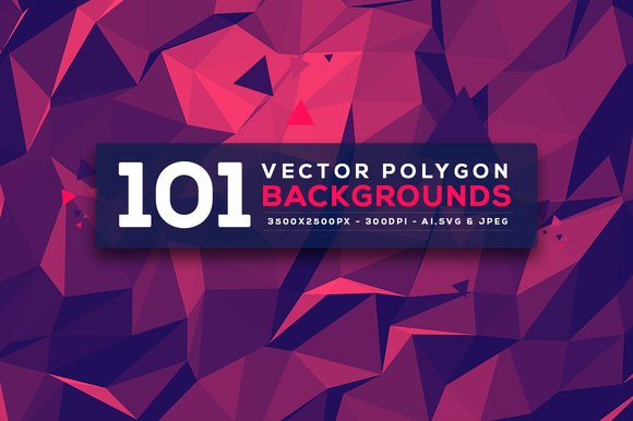 101 Vector Polygon Backgrounds