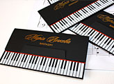 Clever Die Cut Black Business Cards