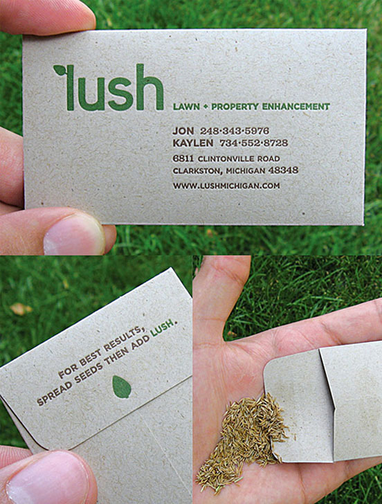 Functional Seed Packet Business Card