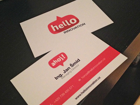 Hello Innovation Business Cards