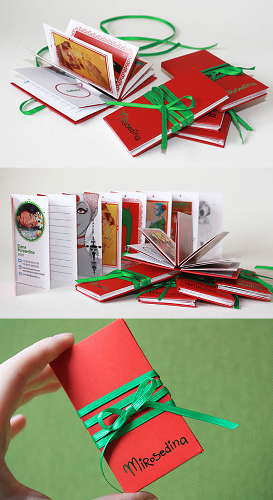 Incredible Miniature Book Business Cards