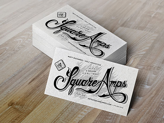 Square Amps Business Cards