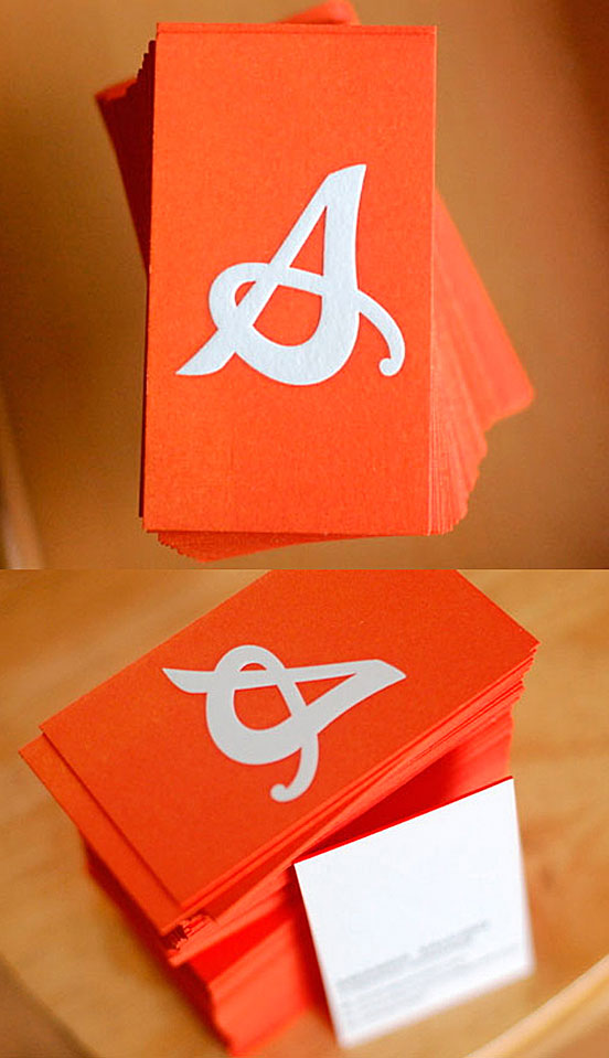 Bright Edge Painted Business Cards