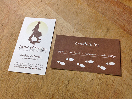 Paths of Design Business Cards