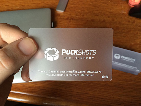 Puckshots Business Card
