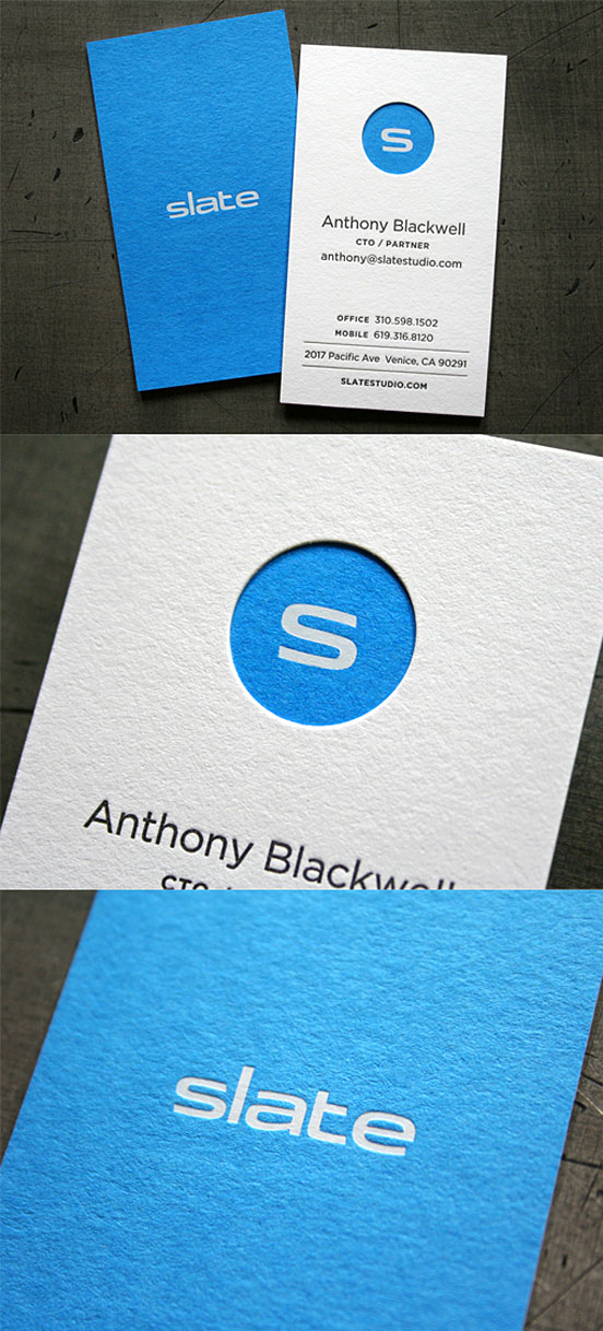 Striking Block Colour Business Card