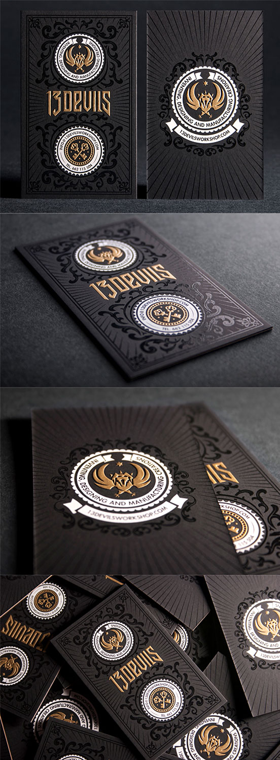 Embossed Business Cards