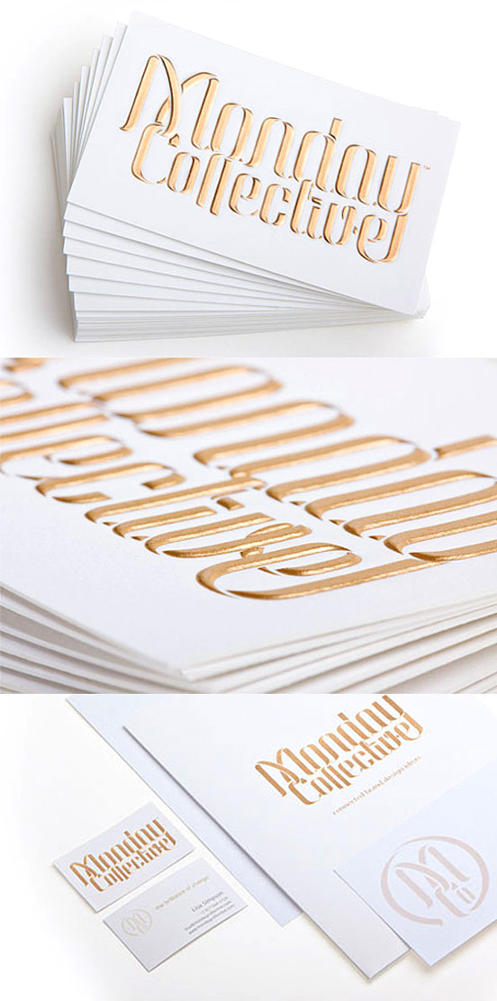 Hand Rendered Typography Business Cards