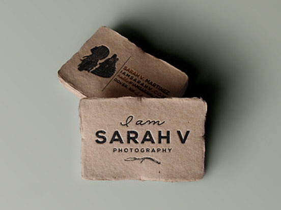 I Am Sarah V Branding Business Card
