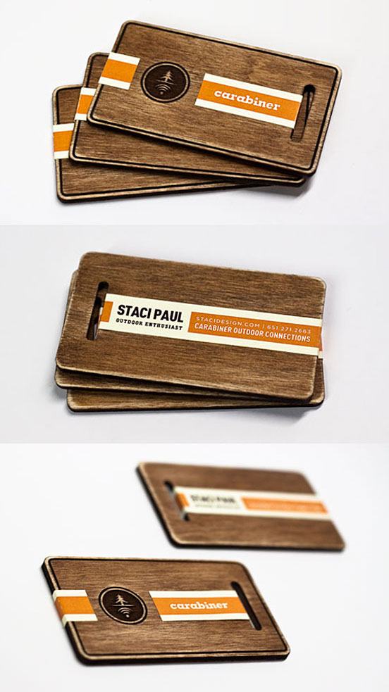 Finished Wooden Business Cards
