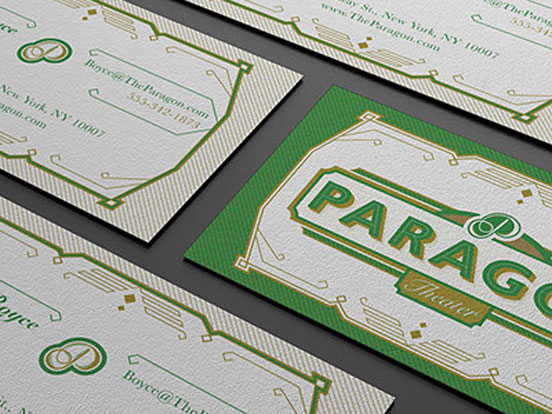Paragon Theater Business Cards