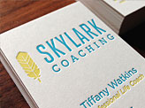 Skylark Letterpress Business Cards