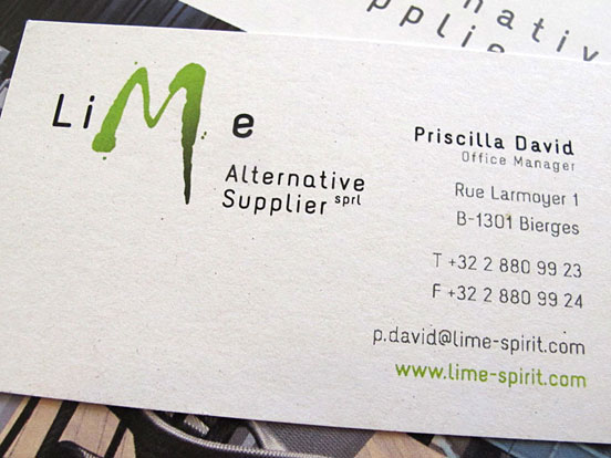Snapshot Lime Business Cards