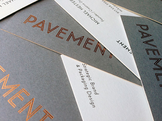 Pavement Business Cards