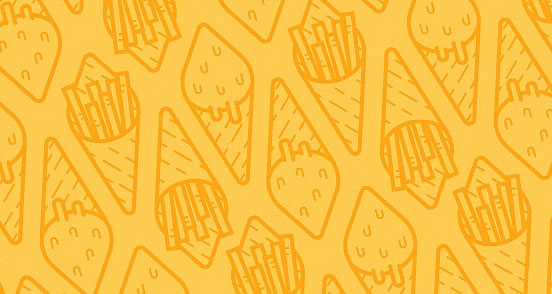 Fries Cream Pattern