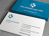 Kashar Law Firm Business Cards