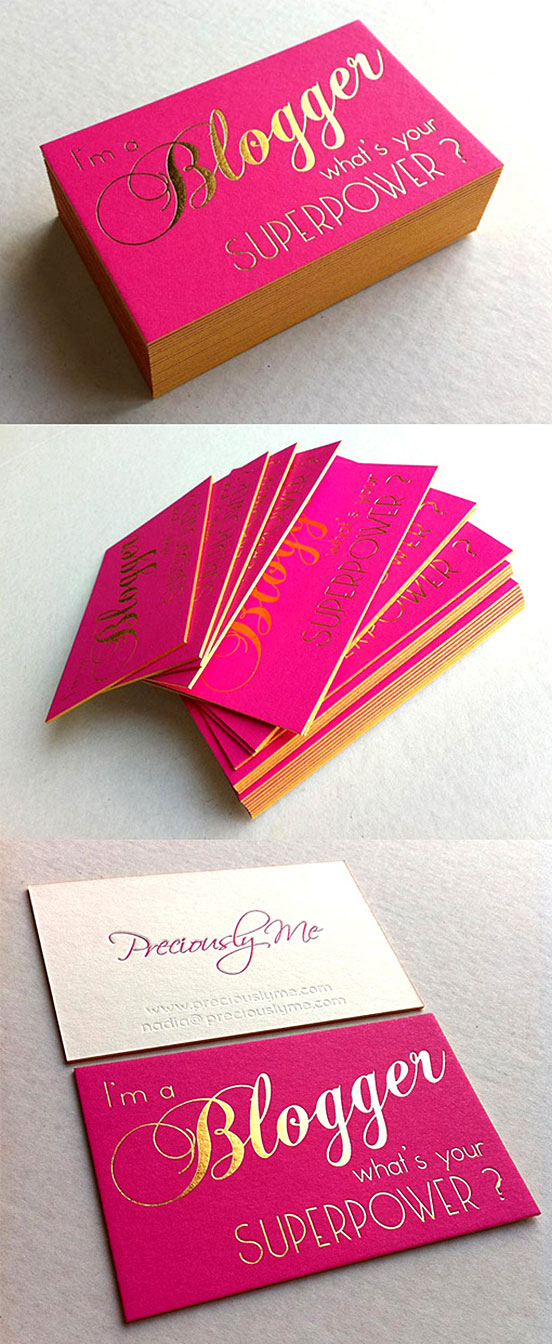 Painted Business Cards