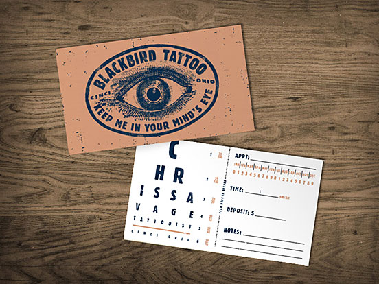Blackbird Tattoo Business Cards