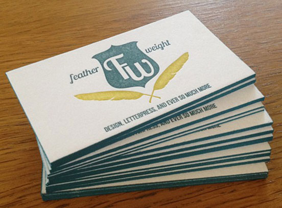 Featherweight Printing - The Design Inspiration | Business Cards | The ...