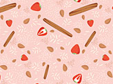 Strawberry Horchata Pattern