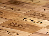 Stylish Laser Engraved Wooden Business Cards