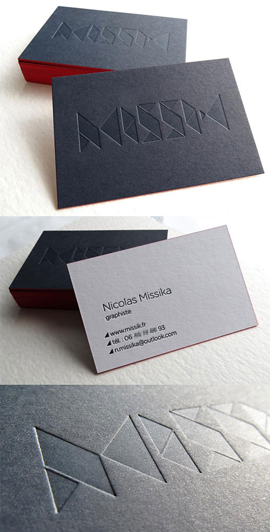 Black And White Business Card