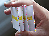 DIY Striped Business Cards