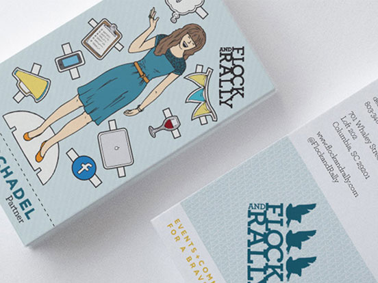 Flock and Rally Business Cards