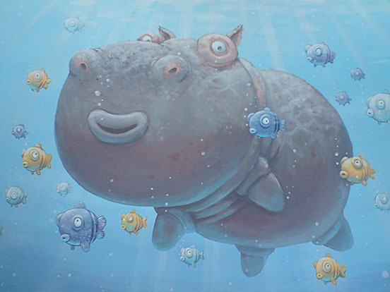 Hippo Painting