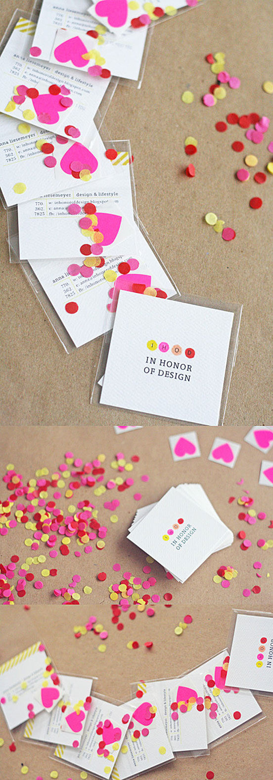 Sweet Interactive DIY Business Cards