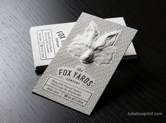 3D Embossed Business Card