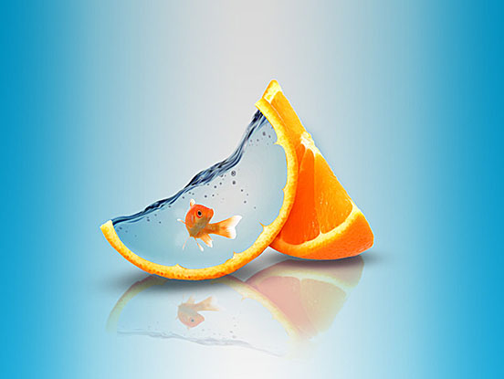 Much Water in this Orange