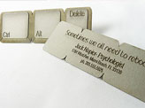 Clever Laser Cut Business Cards
