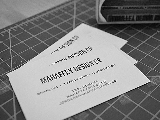 Mahaffey Design Business Cards