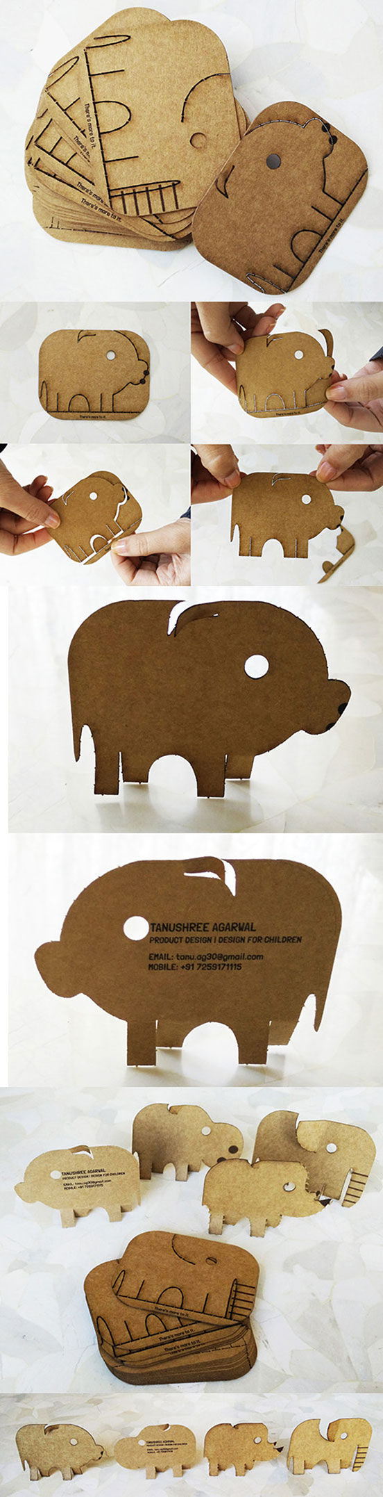 Animal Shaped Business Cards