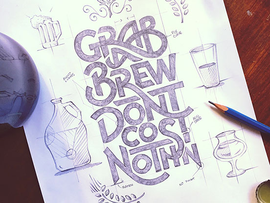 Grab A Brew Sketch