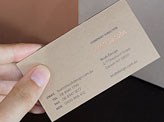 Hot Foil Stamped Business Card