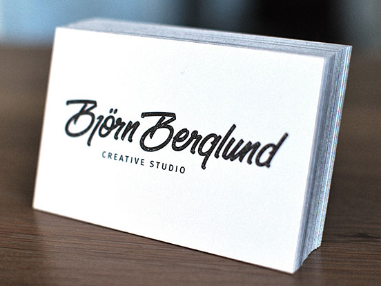 The real deal Business cards.